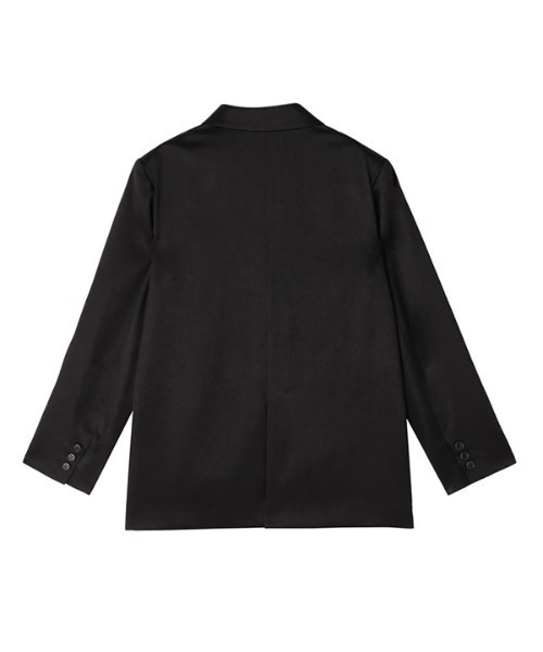 MECRE（メクル）の「ダブルブレストグロッシージャケット（テーラードジャケット・レディース・ブラック/ワインレッド・S/M）」の14枚目の写真