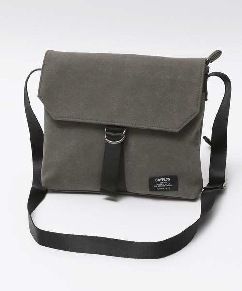 BAYFLOW（ベイフロー）の「フラップサコッシュ2（ショルダーバッグ・メンズ・チャコールグレー/ベージュ/ブラック/ブラウン・ONE SIZE/FREE）」の17枚目の写真