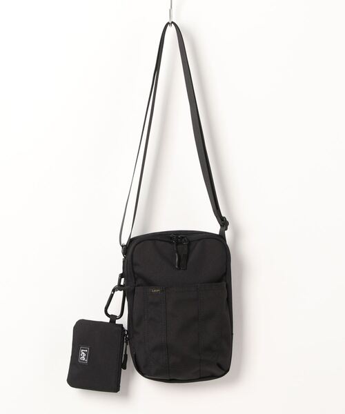 Lee（リー）の「Lee/リー CORDURA タテスクエアショルダー ミニポーチ付き（ショルダーバッグ・レディース・グレー/ブラック/ブラウン/オリーブ・FREE）」の2枚目の写真