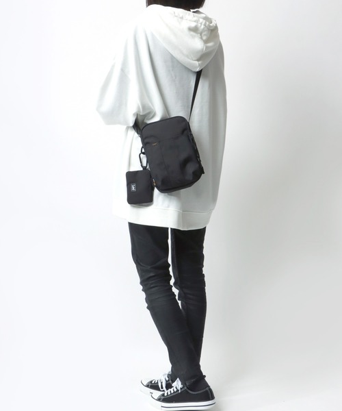 Lee（リー）の「Lee/リー CORDURA タテスクエアショルダー ミニポーチ付き（ショルダーバッグ・レディース・グレー/ブラック/ブラウン/オリーブ・FREE）」の12枚目の写真