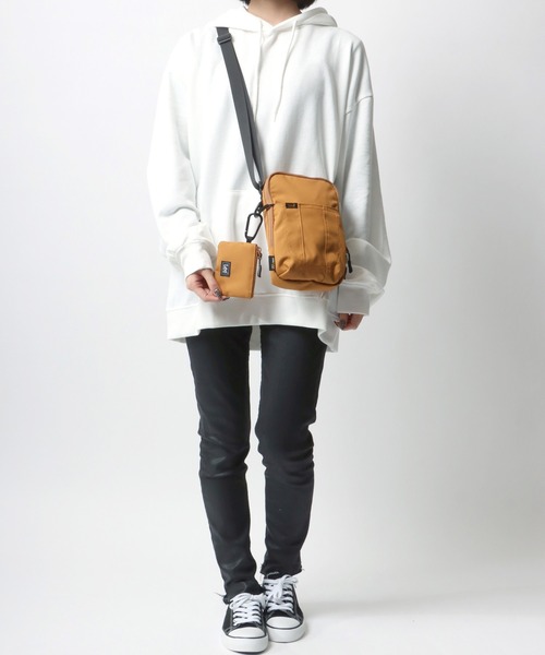 Lee（リー）の「Lee/リー CORDURA タテスクエアショルダー ミニポーチ付き（ショルダーバッグ・レディース・グレー/ブラック/ブラウン/オリーブ・FREE）」の15枚目の写真