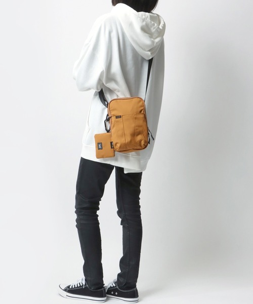 Lee（リー）の「Lee/リー CORDURA タテスクエアショルダー ミニポーチ付き（ショルダーバッグ・レディース・グレー/ブラック/ブラウン/オリーブ・FREE）」の16枚目の写真