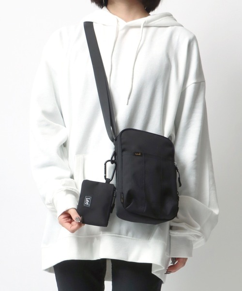 Lee（リー）の「Lee/リー CORDURA タテスクエアショルダー ミニポーチ付き（ショルダーバッグ・レディース・グレー/ブラック/ブラウン/オリーブ・FREE）」の17枚目の写真