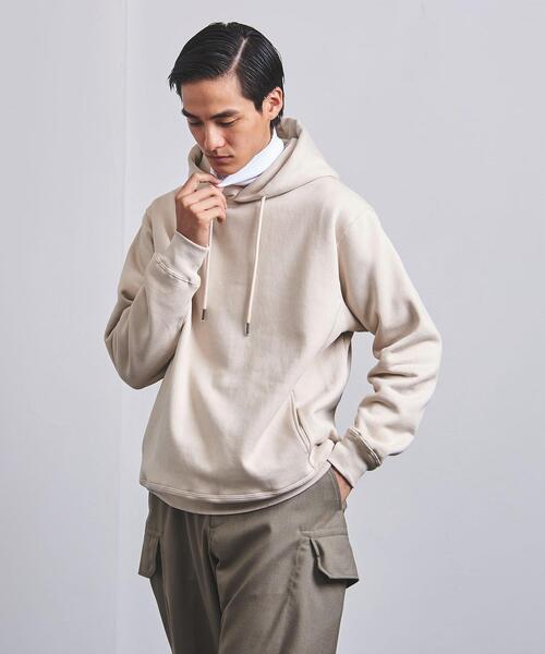 UNITED ARROWS(ユナイテッドアローズ)の「スウェット フーディ(パーカー・メンズ・シャーベット/ベージュ/ブラック・M/L/S)」の21枚目の写真