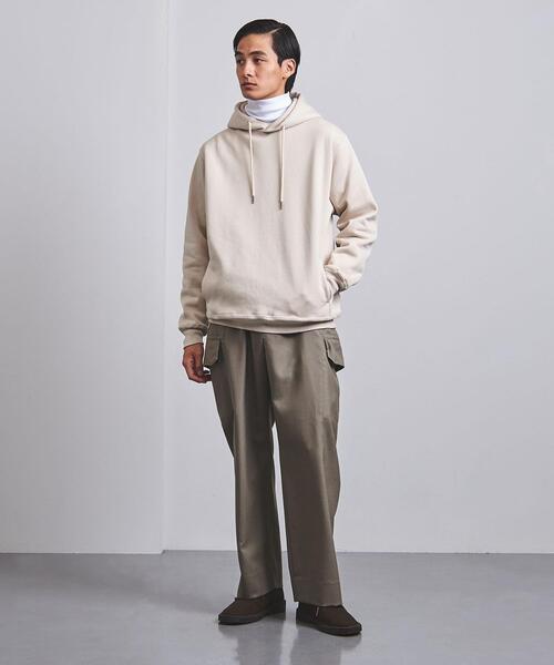 UNITED ARROWS(ユナイテッドアローズ)の「スウェット フーディ(パーカー・メンズ・シャーベット/ベージュ/ブラック・M/L/S)」の5枚目の写真