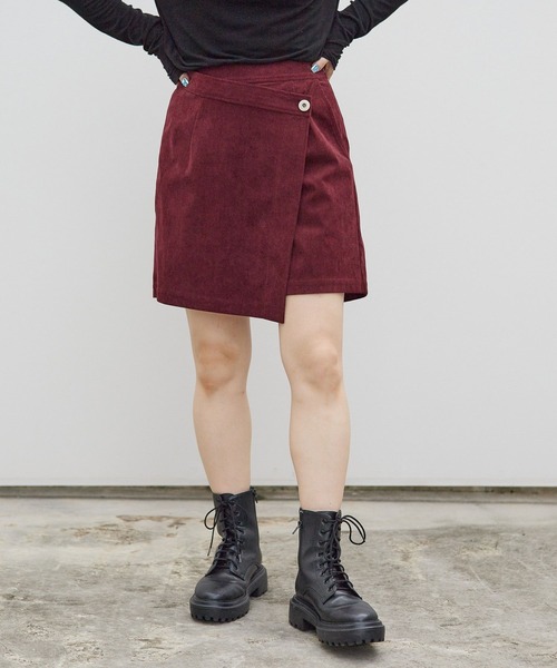 PBLIM（ページボーイリム）の「PAGEBOYLIM/ラップキュロットパンツ（その他パンツ・レディース・ブラック/ボルドー・FREE）」の19枚目の写真