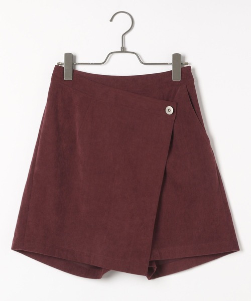 PBLIM（ページボーイリム）の「PAGEBOYLIM/ラップキュロットパンツ（その他パンツ・レディース・ブラック/ボルドー・FREE）」の6枚目の写真