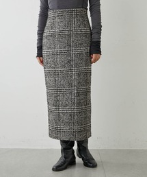 Whim Gazette（ウィムガゼット）の「【WEB限定】チェックツイードサロペスカート（スカート・レディース）」