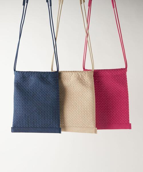 H.V.F.N（ハブファン）の「【矢野未希子さん着用】【別注】＜H.V.F.N＞ BICE DRST BAG（ショルダーバッグ・レディース・ベージュ/ネイビー/ピンク・FREE）」の5枚目の写真