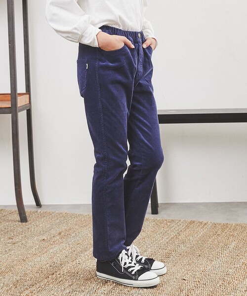 coen（コーエン）の「コーデュロイスキニーパンツ（その他パンツ・キッズ・オフホワイト/ライトグレー/ベージュ/コバルトブルー・150/120/110/100/140/130）」の7枚目の写真