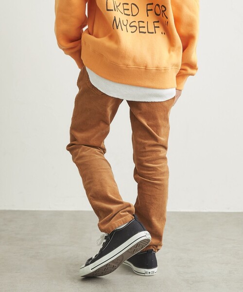 coen（コーエン）の「コーデュロイスキニーパンツ（その他パンツ・キッズ・オフホワイト/ライトグレー/ベージュ/コバルトブルー・150/120/110/100/140/130）」の5枚目の写真