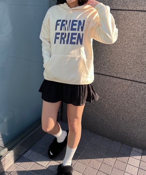 fiere（フィエール）の「韓国っぽぬくぬく軽量パーカー（パーカー・レディース・グレー/アイボリー・M/L/XL）」の12枚目の写真
