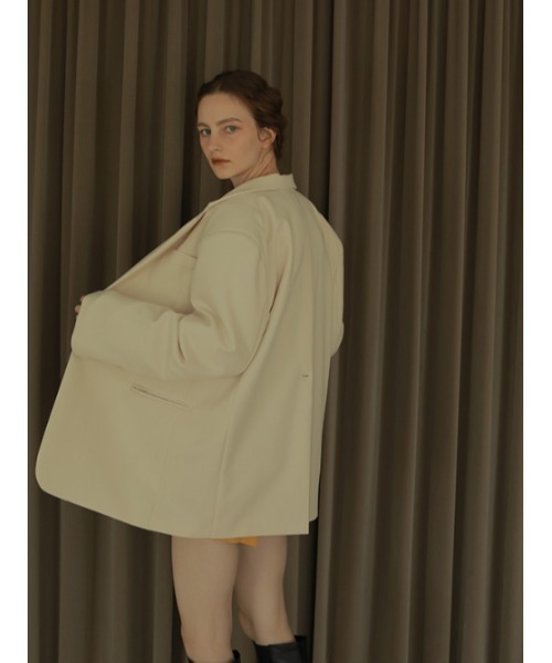 AMAIL（アマイル）の「Super over 4way coat（テーラードジャケット・レディース・ピンク/ブラック/アイボリー・FREE）」の16枚目の写真