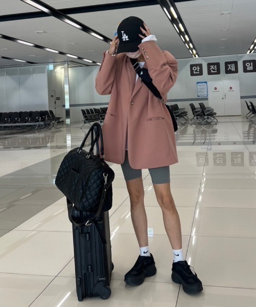 AMAIL（アマイル）の「Super over 4way coat（テーラードジャケット・レディース・ピンク/ブラック/アイボリー・FREE）」の11枚目の写真