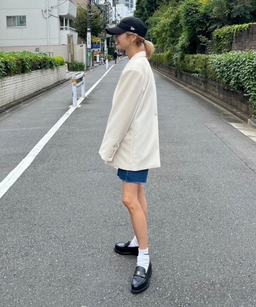 AMAIL（アマイル）の「Super over 4way coat（テーラードジャケット・レディース・ピンク/ブラック/アイボリー・FREE）」の14枚目の写真