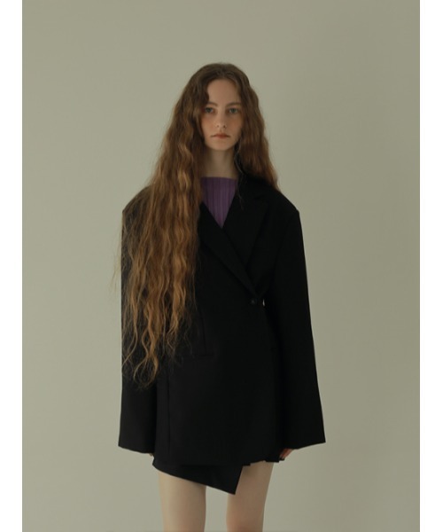 AMAIL（アマイル）の「Super over 4way coat（テーラードジャケット・レディース・ピンク/ブラック/アイボリー・FREE）」の8枚目の写真