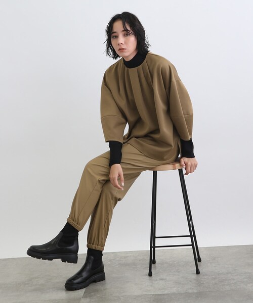INDIVI（インディヴィ）の「◇【洗える】バルーンスリーブ サテン 