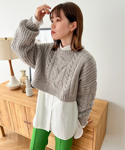 feepur（フェピュール）の「【ハンドウォッシャブル】ウール混ケーブル