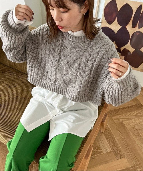 feepur（フェピュール）の「【ハンドウォッシャブル】ウール混ケーブル