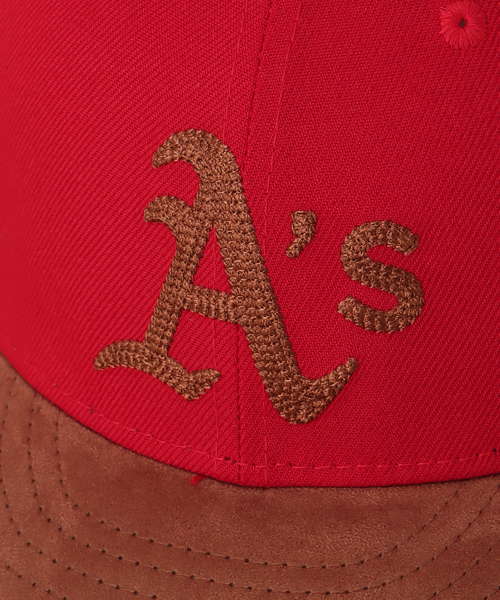 NEW ERA（ニューエラ）の「【NEW ERA / ニューエラ】別注 アスレチックス 2 PANEL LP（キャップ・メンズ・グリーン/ネイビー/レッド・FREE）」の13枚目の写真