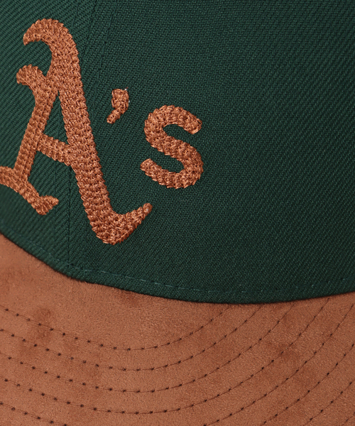 NEW ERA（ニューエラ）の「【NEW ERA / ニューエラ】別注 アスレチックス 2 PANEL LP（キャップ・メンズ・グリーン/ネイビー/レッド・FREE）」の19枚目の写真