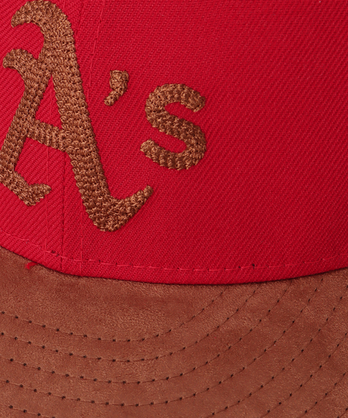 NEW ERA（ニューエラ）の「【NEW ERA / ニューエラ】別注 アスレチックス 2 PANEL LP（キャップ・メンズ・グリーン/ネイビー/レッド・FREE）」の21枚目の写真