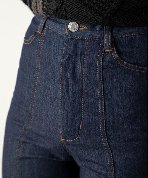 MILLION CARATS（ミリオンカラッツ）の「ダブルステッチデニムパンツ（デニムパンツ・レディース・ブルー/ブラック・FREE）」の11枚目の写真