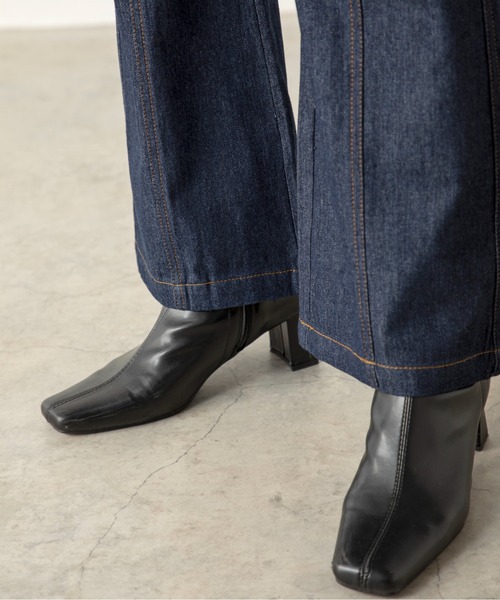 MILLION CARATS（ミリオンカラッツ）の「ダブルステッチデニムパンツ（デニムパンツ・レディース・ブルー/ブラック・FREE）」の14枚目の写真