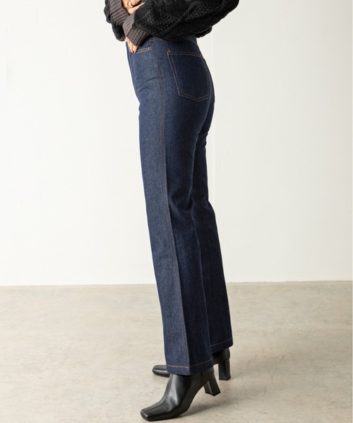 MILLION CARATS（ミリオンカラッツ）の「ダブルステッチデニムパンツ（デニムパンツ・レディース・ブルー/ブラック・FREE）」の16枚目の写真