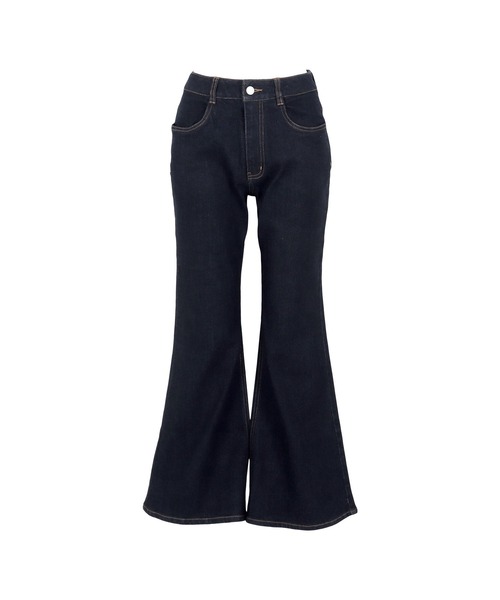 KOBE LETTUCE（コウベレタス）の「選べる2サイズ　カットできるフレアデニムパンツ（デニムパンツ・レディース・インディゴブルー/ライトブルー・M/S）」の13枚目の写真