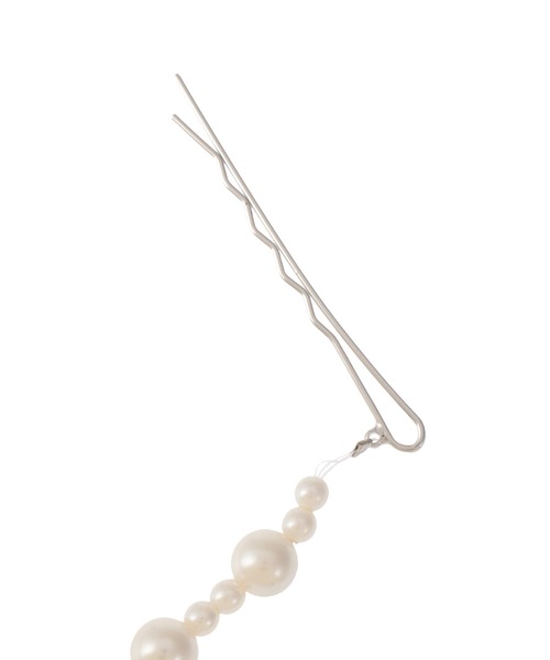 PAMEO POSE（パメオポーズ）の「Cross Pearl Hair Pin（ヘアピン・レディース・シルバー・FREE）」の3枚目の写真