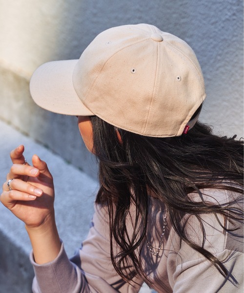 EDWIN(エドウィン)の「【EDWIN】エドウィン ピス付き シンプル キャップ TWILL BASEBALL CAP ローキャップ バックストラップ(キャップ・レディース・ブラック/グリーン/ブラウン/キャメル/ベージュ/キナリ・フリー)」の7枚目の写真