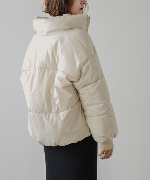 SUGAR BISKET（シュガービスケット）の「エコダウンブルゾン（ダウンジャケット/コート・レディース・ブラック/アイボリー/ブルーグリーン・M/L）」の5枚目の写真