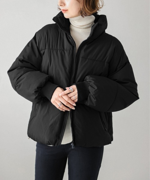 SUGAR BISKET（シュガービスケット）の「エコダウンブルゾン（ダウンジャケット/コート・レディース・ブラック/アイボリー/ブルーグリーン・M/L）」の7枚目の写真