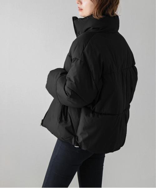 SUGAR BISKET（シュガービスケット）の「エコダウンブルゾン（ダウンジャケット/コート・レディース・ブラック/アイボリー/ブルーグリーン・M/L）」の8枚目の写真