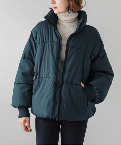 SUGAR BISKET（シュガービスケット）の「エコダウンブルゾン（ダウンジャケット/コート・レディース・ブラック/アイボリー/ブルーグリーン・M/L）」の9枚目の写真