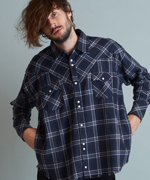 【NO ID.】Western Check Big Shirt / ウエスタン チェック ビッグ シャツ