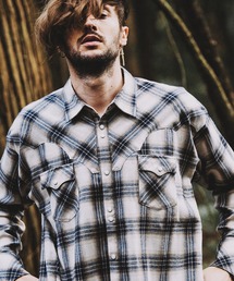 【NO ID.】Western Check Big Shirt / ウエスタン チェック ビッグ シャツ