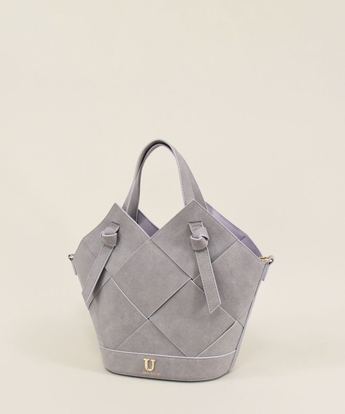 U（ユー）の「リエールティッセ メッシュトートバッグ ショルダー付（ビジネスバッグ・レディース・ブラック/イエロー/グリーン/ラベンダー/シルバー/アイボリー/ブルー/キャメル/ターコイズブルー/ピンク系その他/レモンイエロー/ブルー系その他/ベージュ系その他/レッド/ホワイト系その他/ベージュ系その他2/グレー・FREE）」の11枚目の写真