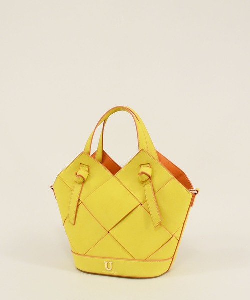 U（ユー）の「リエールティッセ メッシュトートバッグ ショルダー付（ビジネスバッグ・レディース・ブラック/イエロー/グリーン/ラベンダー/シルバー/アイボリー/ブルー/キャメル/ターコイズブルー/ピンク系その他/レモンイエロー/ブルー系その他/ベージュ系その他/レッド/ホワイト系その他/ベージュ系その他2/グレー・FREE）」の12枚目の写真