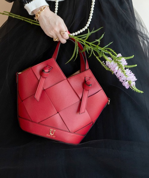 U（ユー）の「リエールティッセ メッシュトートバッグ ショルダー付（ビジネスバッグ・レディース・ブラック/イエロー/グリーン/ラベンダー/シルバー/アイボリー/ブルー/キャメル/ターコイズブルー/ピンク系その他/レモンイエロー/ブルー系その他/ベージュ系その他/レッド/ホワイト系その他/ベージュ系その他2/グレー・FREE）」の21枚目の写真