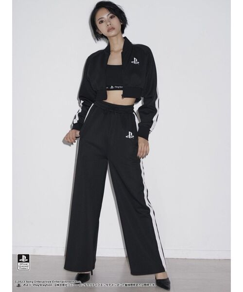 GYDA（ジェイダ）の「【セットアップ着用可】BACK CROSS ビスチェ for PlayStation（キャミソール・レディース・オフホワイト/ブラック・FREE）」の8枚目の写真