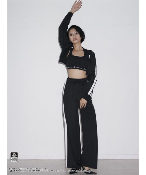 GYDA（ジェイダ）の「【セットアップ着用可】BACK CROSS ビスチェ for PlayStation（キャミソール・レディース・オフホワイト/ブラック・FREE）」の9枚目の写真