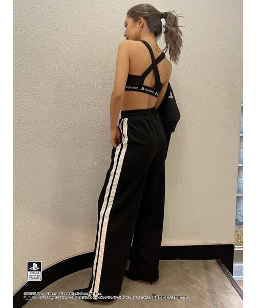 GYDA（ジェイダ）の「【セットアップ着用可】BACK CROSS ビスチェ for PlayStation（キャミソール・レディース・オフホワイト/ブラック・FREE）」の13枚目の写真