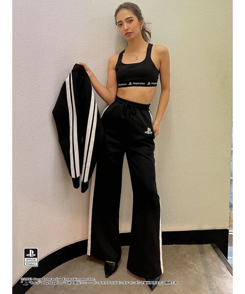 GYDA（ジェイダ）の「【セットアップ着用可】BACK CROSS ビスチェ for PlayStation（キャミソール・レディース・オフホワイト/ブラック・FREE）」の14枚目の写真