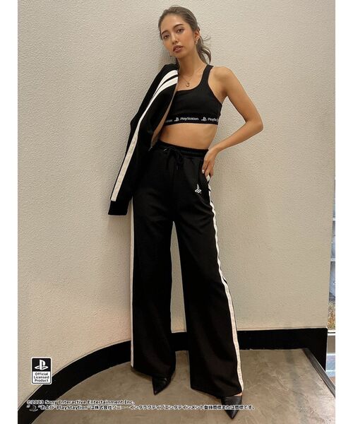 GYDA（ジェイダ）の「【セットアップ着用可】BACK CROSS ビスチェ for PlayStation（キャミソール・レディース・オフホワイト/ブラック・FREE）」の15枚目の写真