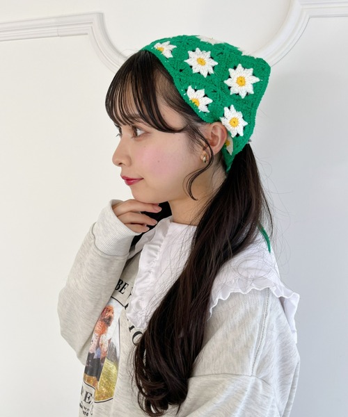 Loueme（ルエム）の「【23S/S 春夏新作】フラワーモチーフかぎ編み