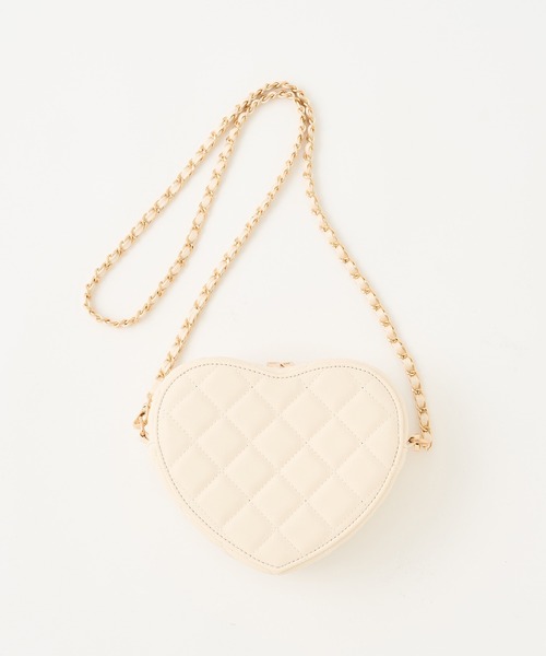 Seemi. byNICECLAUP（ シーミーバイナイスクラップ）の「【Seemi】Seemiハートキルティングポシェット（ショルダーバッグ・レディース・ブラック/レッド/アイボリー・FREE）」の8枚目の写真