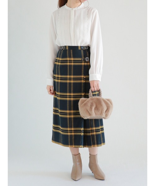 Te chichi（テチチ）の「金釦フロントレースブラウス（シャツ/ブラウス・レディース・シルバーグレー/ブラック/オフホワイト・ﾌﾘ-）」の7枚目の写真