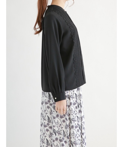 Te chichi（テチチ）の「金釦フロントレースブラウス（シャツ/ブラウス・レディース・シルバーグレー/ブラック/オフホワイト・ﾌﾘ-）」の12枚目の写真